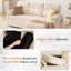 Canapé-lit 84 po en L rembourré avec rangement et port USB-924009217