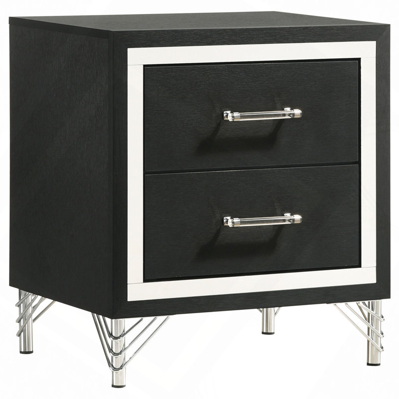 Malcolm 2-Drawer Nightstand Bedside Table