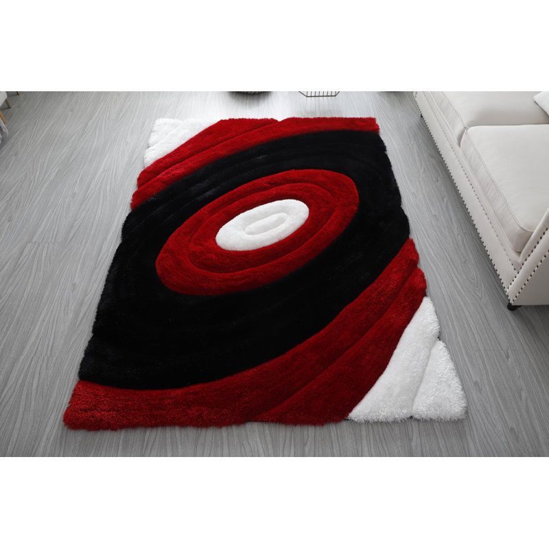 Tapis rouge / noir Thionville, Rectangle 8 pi x 10 pi