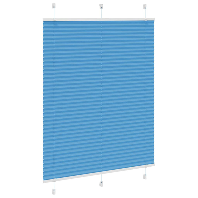 Room Darkening Pleated Shade, 105cmW x 150cmL, Blue