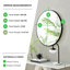 Round Metal Frame Wall Mirror Simple and Elegant Modern Design-75322303-75322305