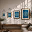 Mandala Geometry Geometric - Framed Print-172932436-172932447