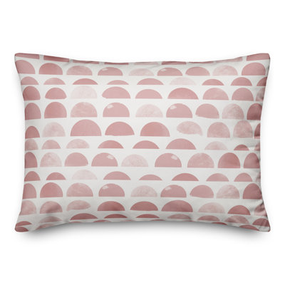 Housse et insert de coussin rectangulaire extérieur demi-cercles 17