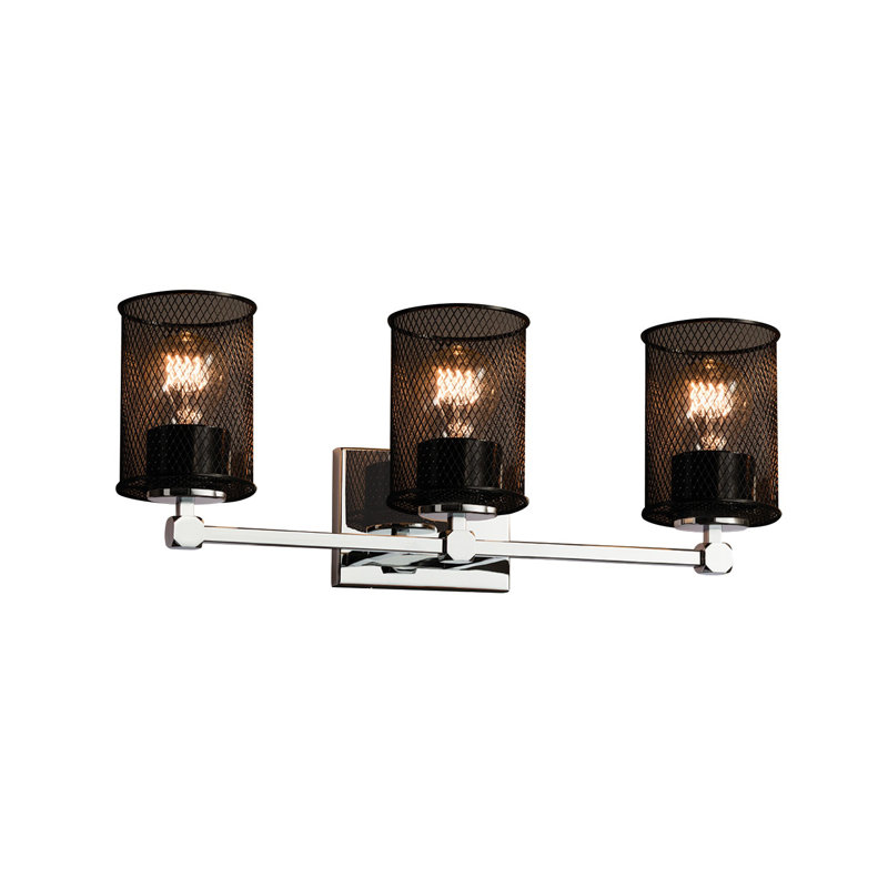 Éclairage pour salle de bain 3 lumières Bennett, Chrome poli