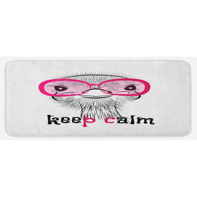 Tapis de cuisine autruche