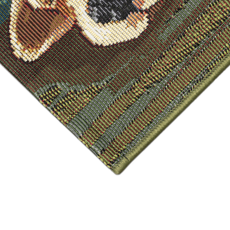 Giavannah Synthetic Non-Skid Kitchen Mat, Rectangle 2' x 2'10"