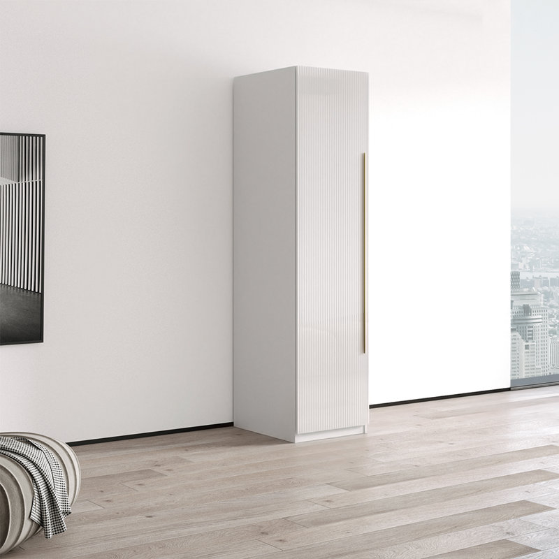 Brazeal 78.9" Armoire with High Gloss Finish