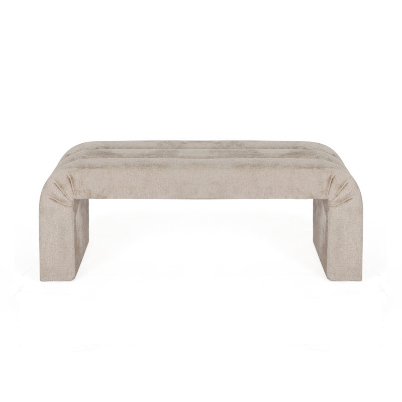 Mercer Upholstered Bench, Taupe