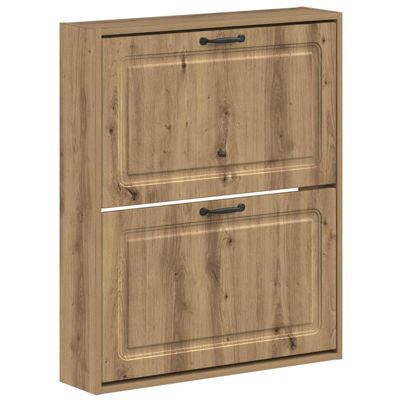 Flip Down Shoe Storage, 86 cm H x 71 cm W x 17 cm D, Artisan Oak