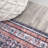 Lesandra Geometric Medallions Machine-Washable Terracotta/Navy Rug-1819636233