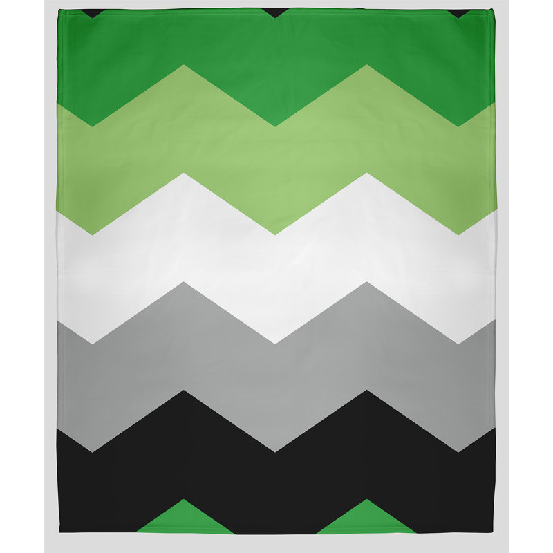 Plain Weave / Muslin Throw Blanket, Queen, Black/Grey/Green