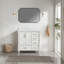 Ensemble de meuble-lavabo simple autoportant 36 po avec 2 poignées entièrement assemblé