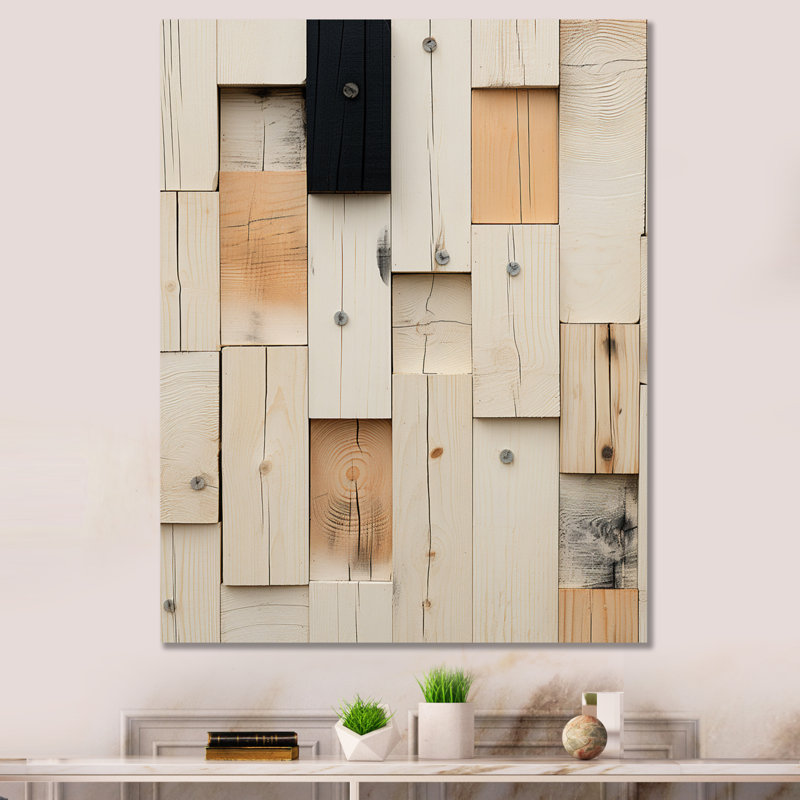 Nouvel ordre minimaliste rétro - art mural moderne géométrique, salon, Toile tendue, H 44 po x l 34 po x P 1,5 po