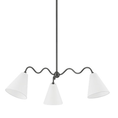 Lustre 3 lumières ONDA par TALI Roth x Mitzi