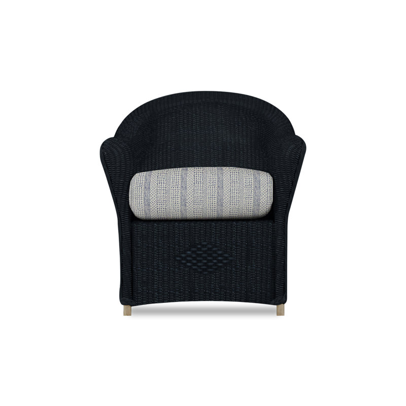 Reflections Outdoor Dining Armchair, Ebony, Remy Pebble