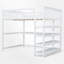 Lit mezzanine avec bureau intégré et tablettes-113752952-113752951