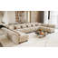 Canapé modulaire symétrique en microfibre avec repose-pieds Brodderick-1104298322