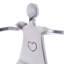 Figurine fait main en aluminium romantique Depelteau