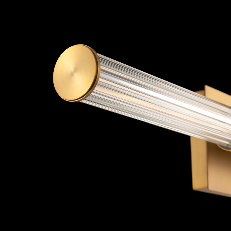 Ribeye 28" Dimmable LED Wall Sconce, 3000K Color Temperature, Aged Brass