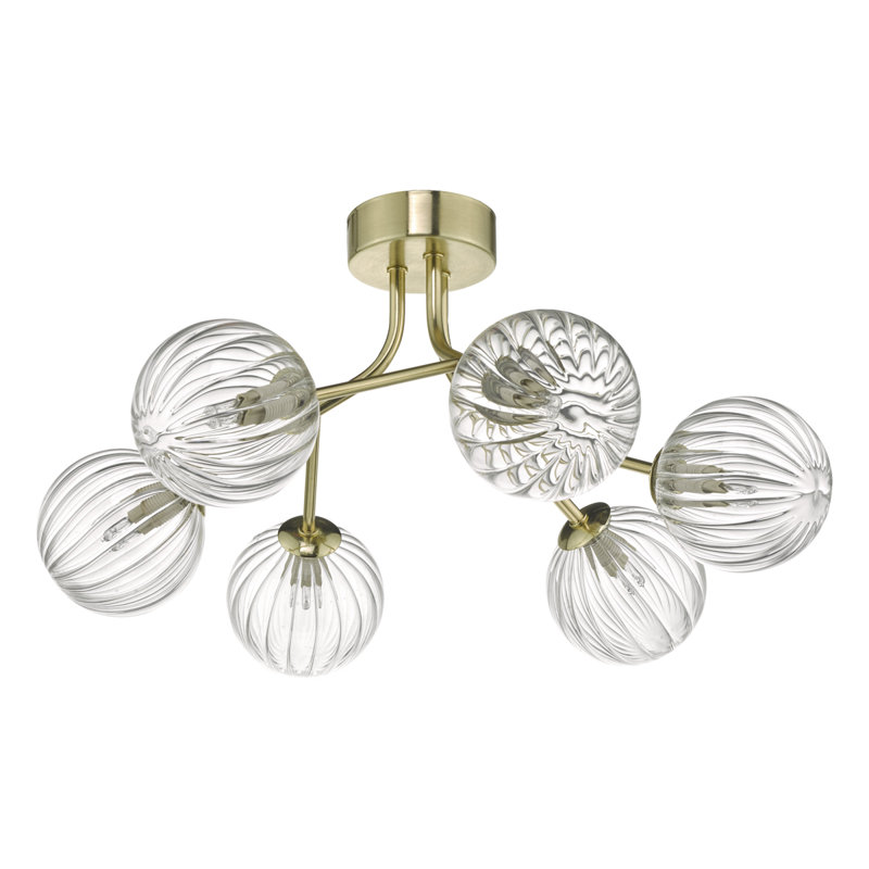 Giselle Glass Semi Flush Mount
