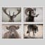 «Rustic Brown Farmhouse», reproduction d'art encadrée, affiche, salle de bain, petit art mural-104785059-104785062