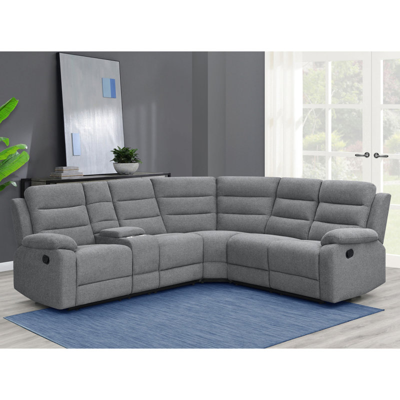 Canapé modulaire 3 pièces Aaron Smoke