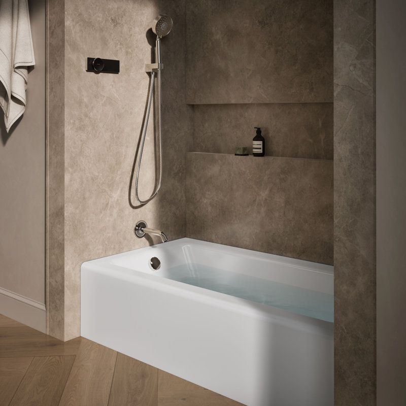 Bellwether® 60" x 32" Soaking Bathtub, White, Left