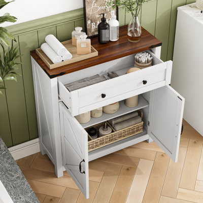 Armoire de vestibule moderne et panneau de particules avec comptoir en noyer et tablette de cuisine spacieuse