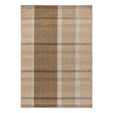 Zona Plaid Area Rug in Brown/Ivory/Beige