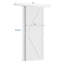 Portes de placard coulissantes avec quincaillerie, aucun assemblage requis Porte de placard en bois manufacturé en forme de K-100994336