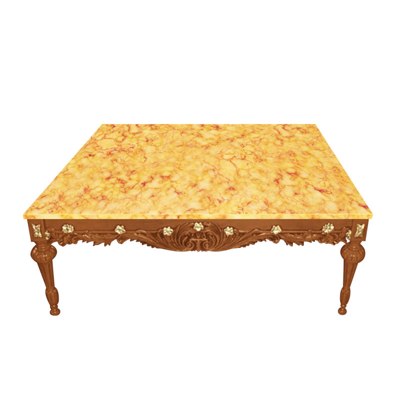 Coffee Table, Crema Valencia, Burl 03