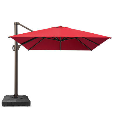 10 X 13 Ft Patio Cantilever Umbrella With Weighted Base