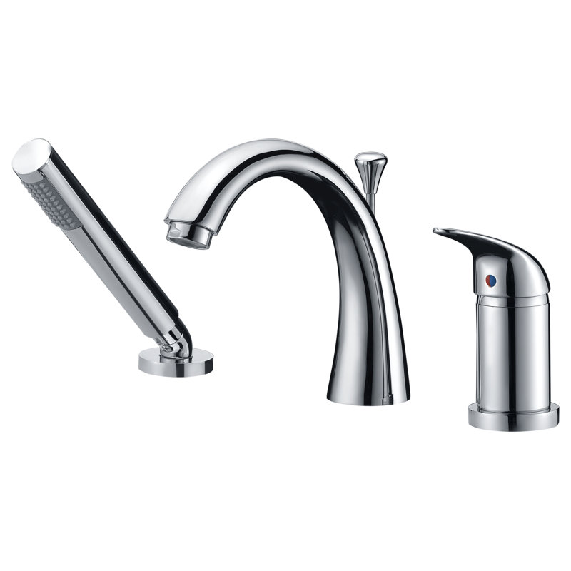 1 Handle Deck Roman Tub Faucet with Diverter