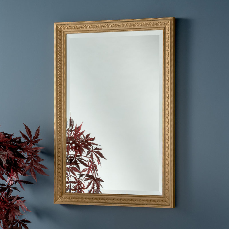 Pinal Solid Wood Rectangle Wall Mirror, 102cm H x 71cm W