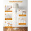 Lampe sur pied 64 po Farmhouse avec veilleuse, grande lampe rustique avec interrupteur rotatif pour le salon, la chambre à coucher, blanc-1111373616