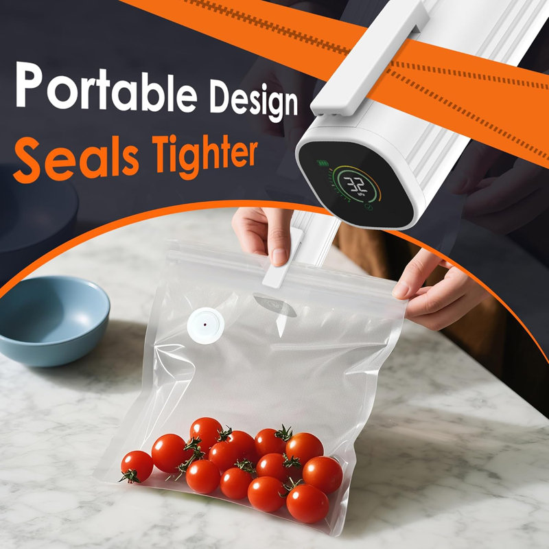 Machine à emballer les aliments sous vide, avec affichage de la pression à DEL, puissance d'aspiration ultime, conception compacte
