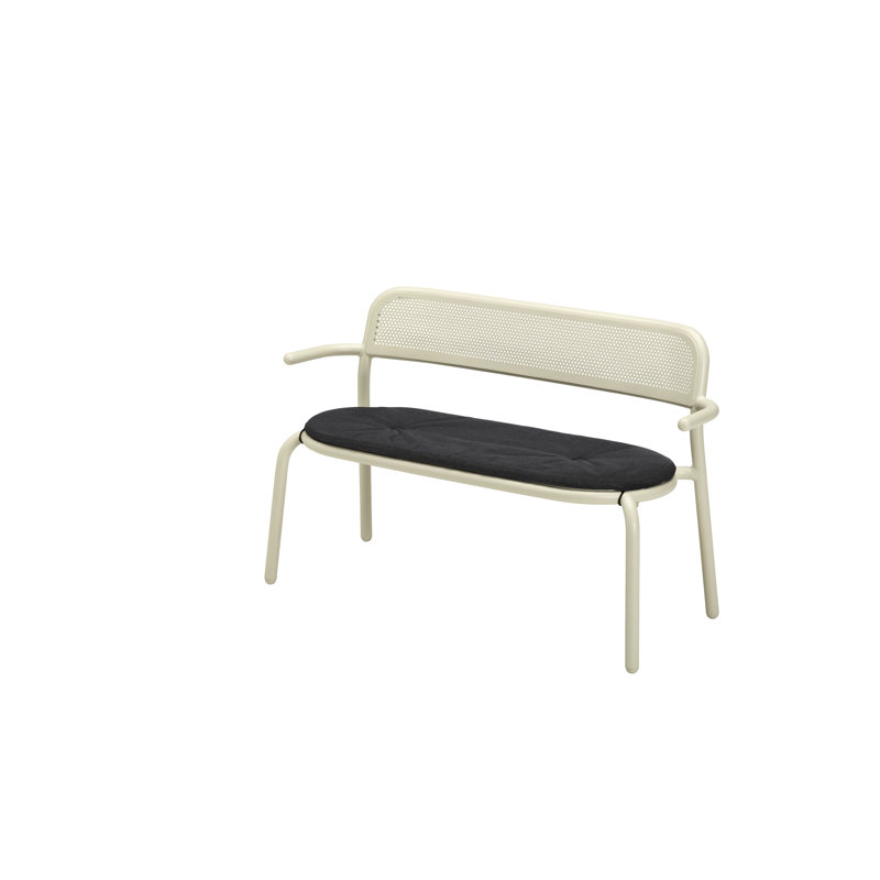 Toni Bankski Outdoor Bench Cushion, Thunder Gray