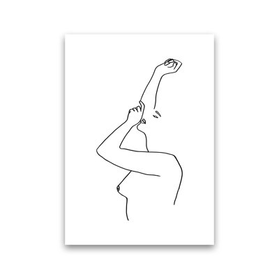 Female Reaching Up - Print