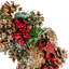 Flocked Pinecones And Glittered Stars Christmas Wreath - 13.25" - Unlit