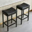 Ensemble de 2 tabourets de bar à hauteur de comptoir, tabourets de bar en similicuir de 30 po pour comptoir de cuisine, noir-1509092485-1509092490