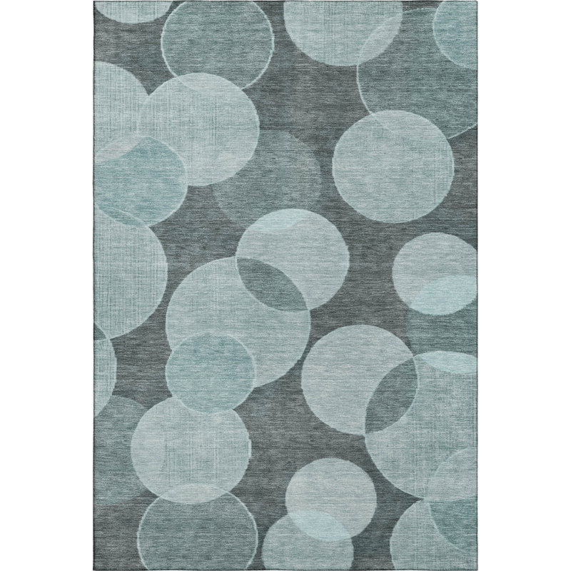 Premium Machine Washable Lubbers AMF1751 Geometric Rug, Rectangle 2'6" x 3'10"