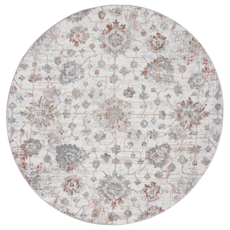 Tapis rond rouille héritage 7 pi 10 po United Weavers Fachini, Crème