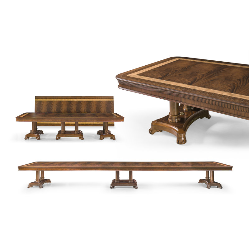Extra Long Mahogany Dining Table,12-24 Feet Long, Seats 28 People
