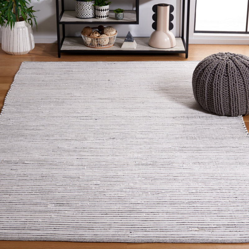 Lilia-Mae Flat Weave Cotton Rug, Rectangle 8' x 10'