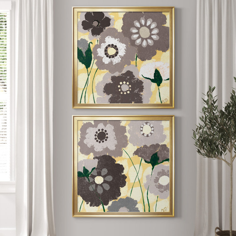 Spring Break III - ensemble de 2 reproductions d'art encadrées, H 34,5 po x l 69 po x P 1,5 po, Pas de tapis
