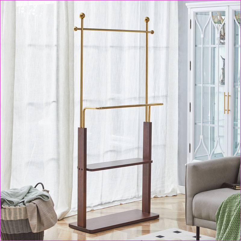 Portemanteaux Modern Support en chêne avec 9 crochets | Blanc | Bois