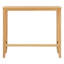 Ensemble repas avec 2 chaises de bar et table rectangulaire de 122 cm, idéal pour les petits espaces, couleur naturel et beige, structure robuste, repose-pieds pour un confort optimal