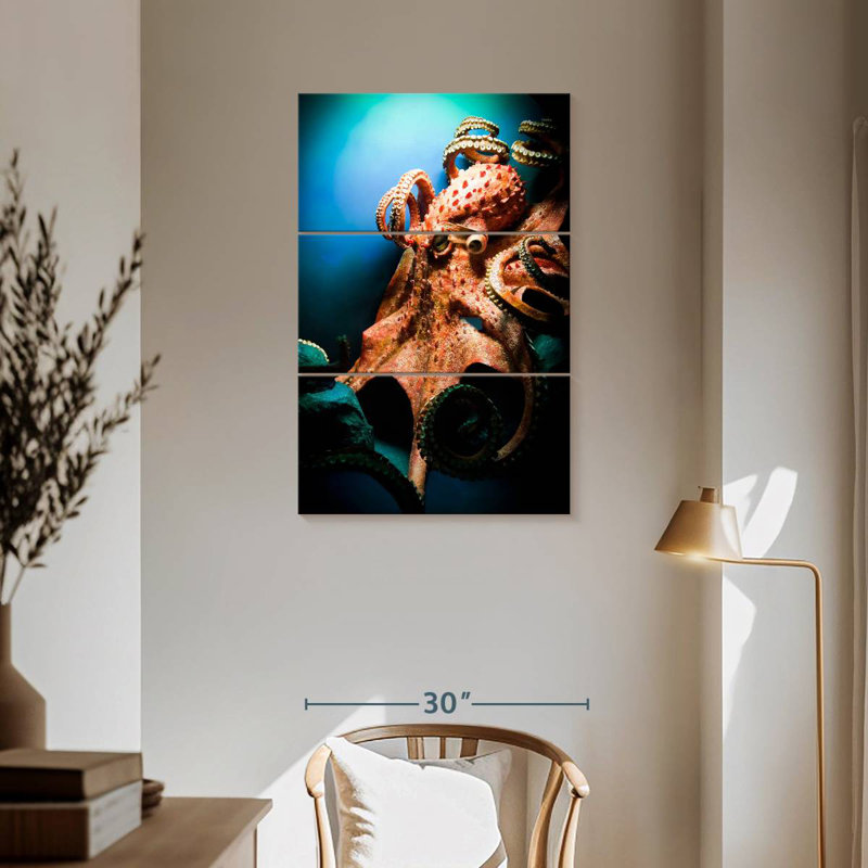 Brampt Powerful Octopus, 57" H x 36" W