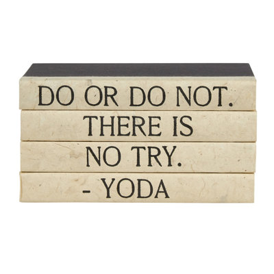 Quote Handmade Decorative Book in Black/Bronze