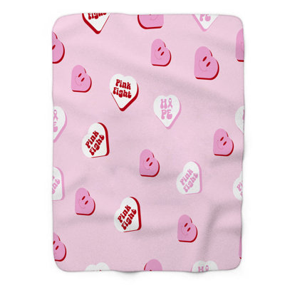 Pink Ribbon - 1 Piece Premium Blanket